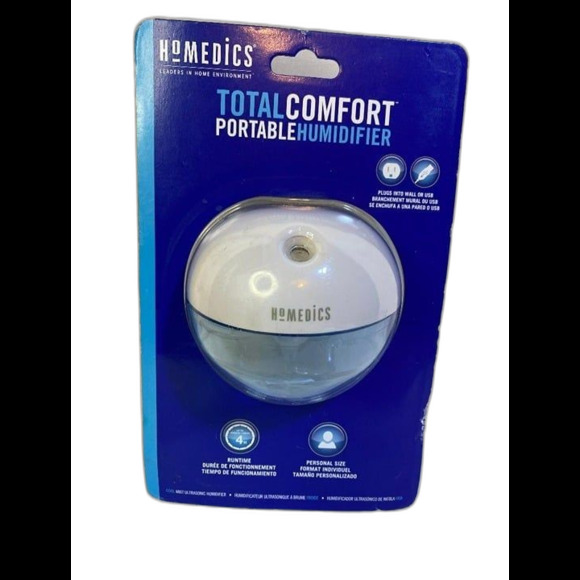 Humidifier Homedics Personal Ultrasonic Wall Plug Or USB HUM-CM10 - Picture 1 of 3
